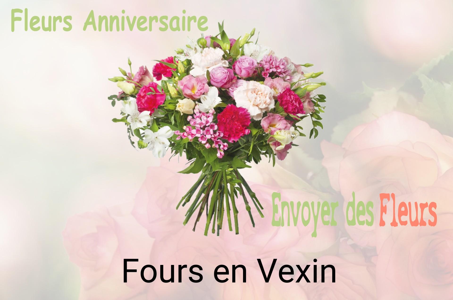 Bouquet de fleurs d’anniversaire livré à Fours-en-Vexin